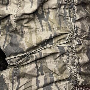 One Piece Button up Camouflage Outfit (short sleeve, shorts, string waist line